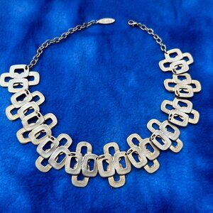 Selen Contemporary Jewelry - Gold Deco Adjustable Necklace - Handcrafted in Pew